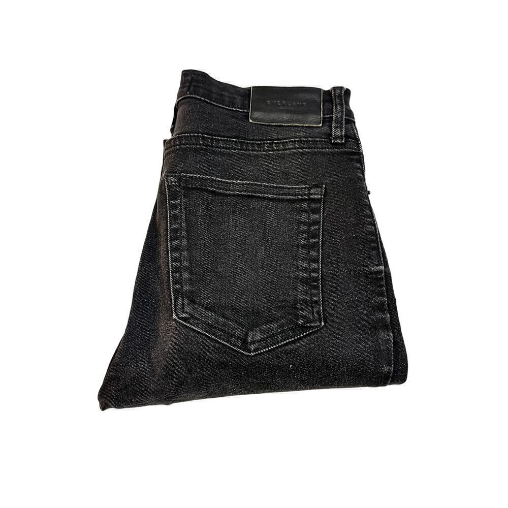 Everlane Ankle Black Denim Skinny Jeans Stretch Size 28 Ankle